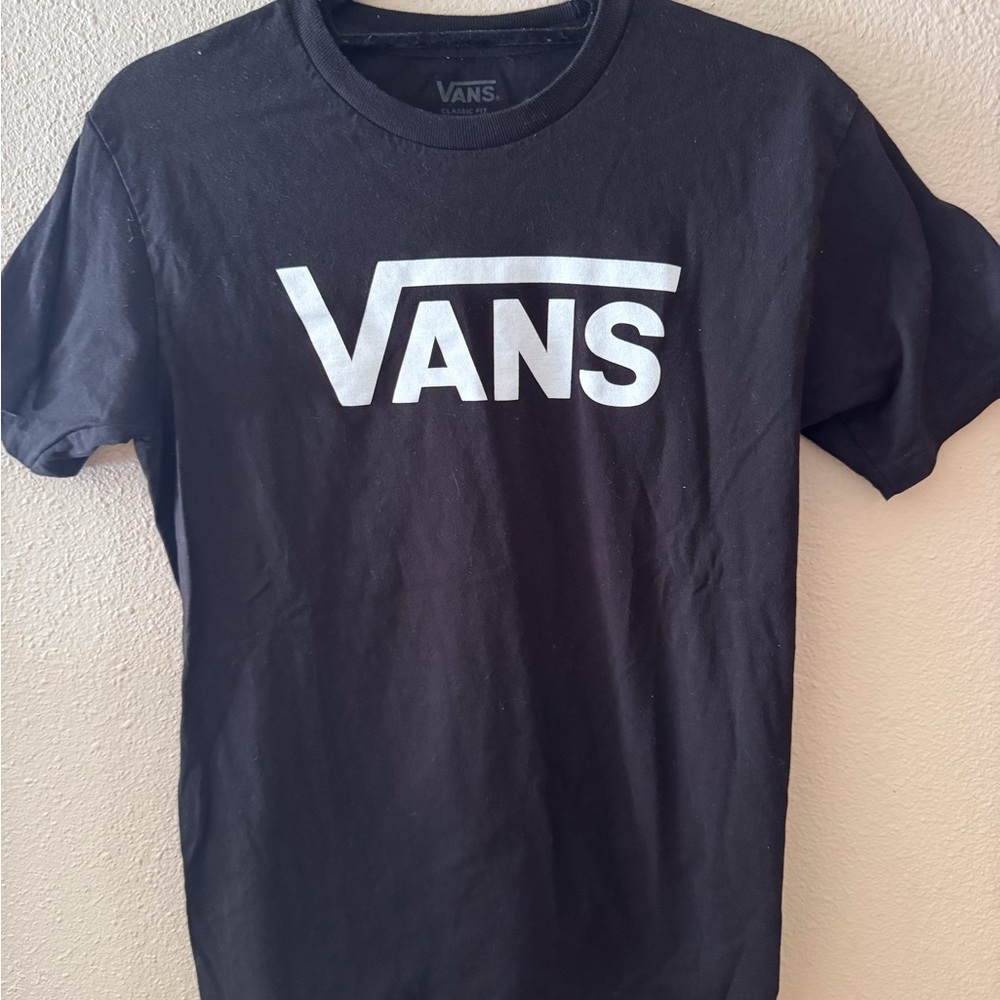 Vans Black and White Short Sleeve Tee